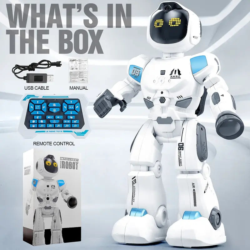 New Intelligent Programming Remote Control Robot Toy. Can Sing, Dance, Touch. With Rechargeable Battery. Perfect Gift For Kids