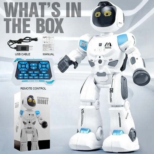 New Intelligent Programming Remote Control Robot Toy. Can Sing, Dance, Touch. With Rechargeable Battery. Perfect Gift For Kids